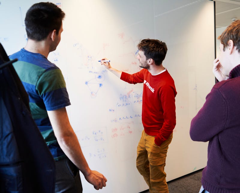 Image - Homepage - datascience team on whiteboard